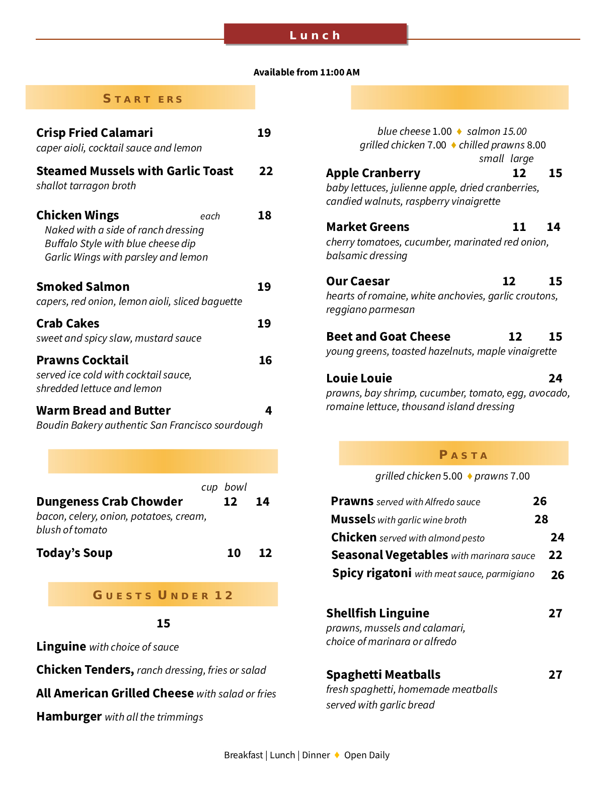 Lunch Page 1